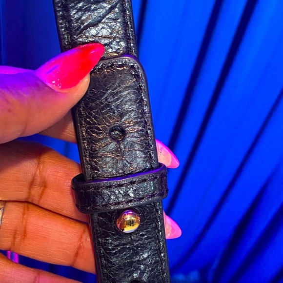 TORY BURCH Black Leather Crossbody/Shoulder Bag w/Removable Strap, EUC - Picture 8 of 9